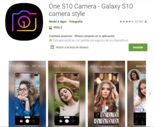 Play Store One S10 Camera